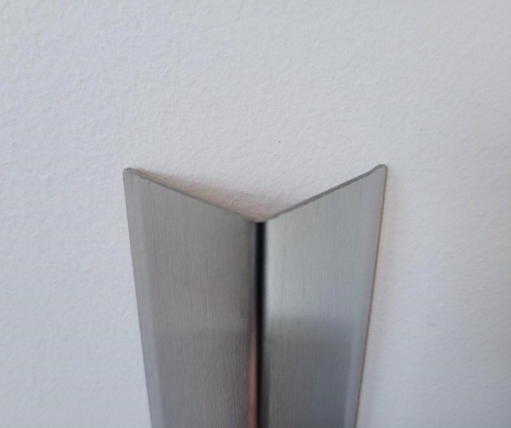 Stainless steel corner guard for wall corner
