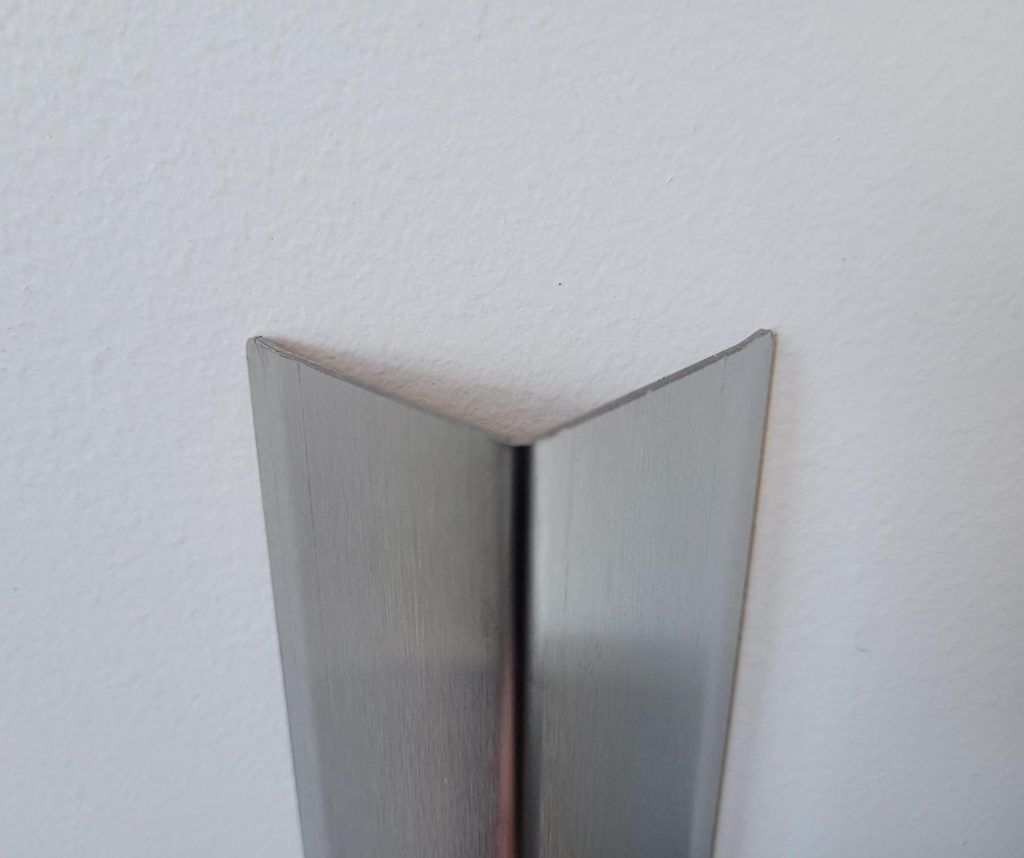 Stainless steel corner guard for wall corner